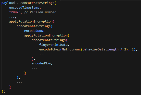 Extract of my generator code